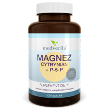 Magnez cytrynian + P-5-P 100kp Medverita