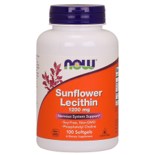 ​Sunflower Lecytyna 1200 mg Soy-Free, Non-GMO - 100 Softgels