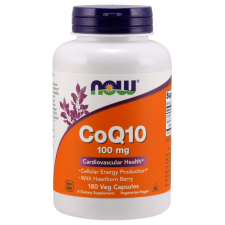 CoQ10 with Hawthorn Berry, 100mg - 180 vcaps NOWFOODS