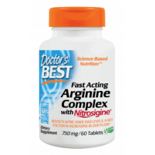 Fast Acting Arginine Complex with Nitrosigine, 750mg - 60 tablets DrBest