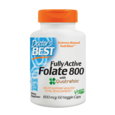 Fully Active Folate 800 with Quatrefolic, 800mcg - 60 vcaps DrBest