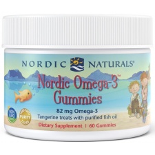 Nordic Omega-3 Gummies, 82mg Tangerine Treats - 60 gummies Nordic Naturals