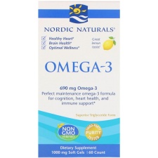 Omega-3, 690mg Lemon - 60 softgels Nordic Naturals