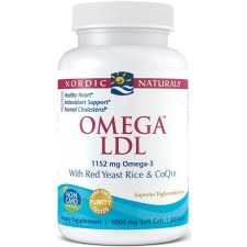 Omega LDL with Red Yeast Rice and CoQ10, 1152mg - 60 softgels Nordic Naturals