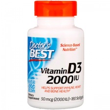 Vitamin D3 - 2000 IU - 180 softgels DrBest